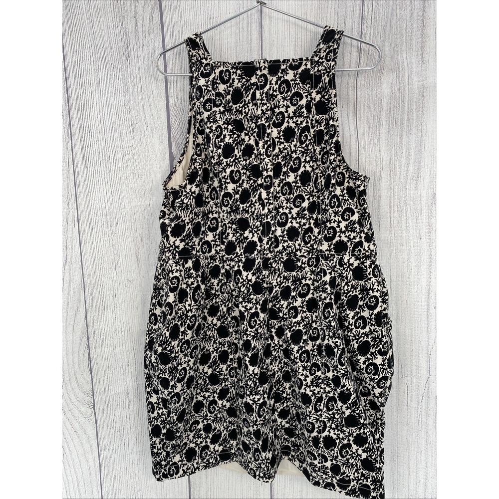 Maeve Dress Womens Plus 1X Black White Seashell Sleeveless Volume Hip Mini - Picture 2 of 16